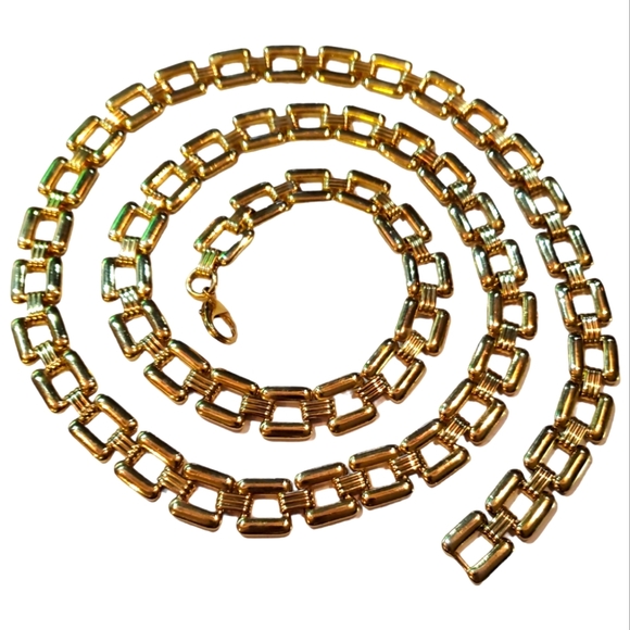 boho princess Accessories Belt Retro Streetware Gold Tone Chunky